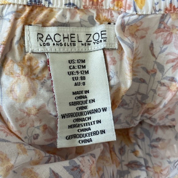 Rachel Zoe floral stripe romper set of 2 size 12 mos NEW! - Picture 9 of 16